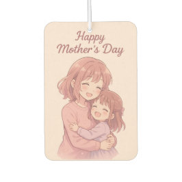 母の色お気に入りの母の日カード カーエアーフレッシュナー