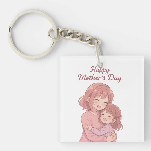 母の色お気に入りの母の日カード キーホルダー (正面)