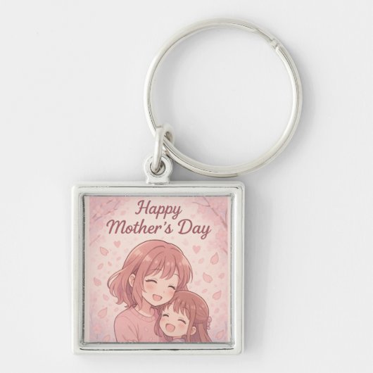 母の色お気に入りの母の日カード キーホルダー (正面)