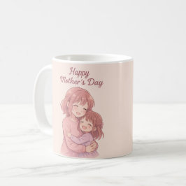 母の色お気に入りの母の日カード コーヒーマグカップ