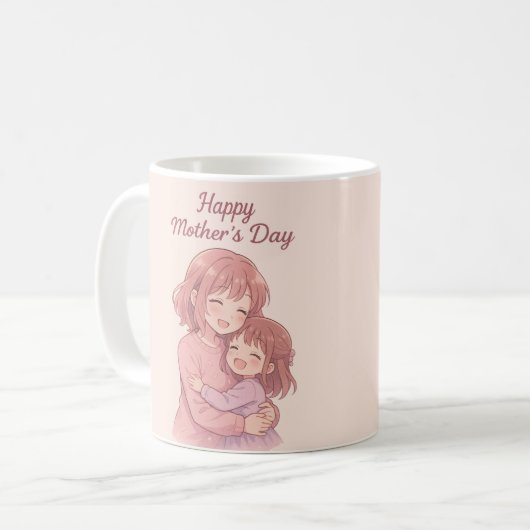 母の色お気に入りの母の日カード コーヒーマグカップ (正面左)