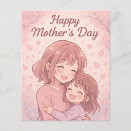 母の色お気に入りの母の日カード チラシ