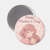 母の色お気に入りの母の日カード マグネット (正面/裏面)