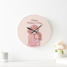 母の色お気に入りの母の日カード ラージ壁時計