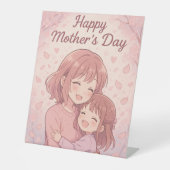母の色お気に入りの母の日カード 台座サイン (正面)
