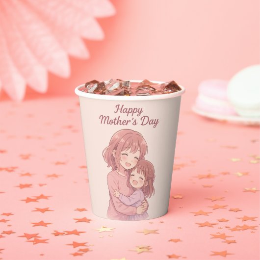 母の色お気に入りの母の日カード 紙コップ (インサイチュ)