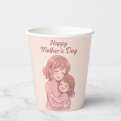 母の色お気に入りの母の日カード 紙コップ (正面)