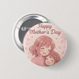 母の色お気に入りの母の日カード 缶バッジ