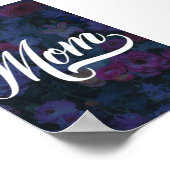 母の花の暗い母の日ポスター ポスター (角)