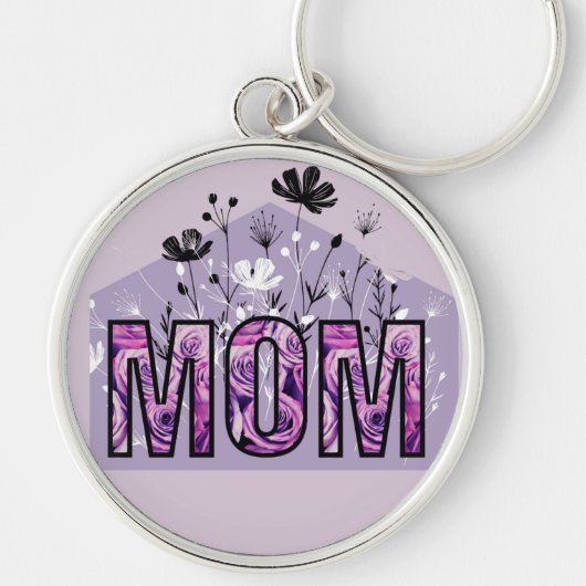 母の花キーリング キーホルダー (正面)