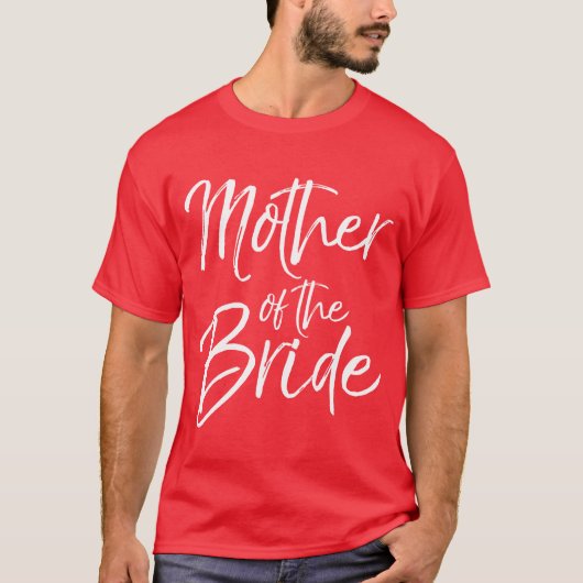 母の花嫁のためのmomsブライダルギフト tシャツ (正面)