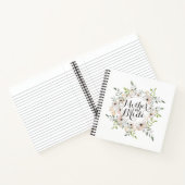 母の花嫁の水の色のゲストブック ノートブック (内部)