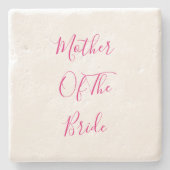 母の花嫁ギフトエレガント結婚式の引き出物 ストーンコースター (正面)