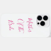 母の花嫁ギフト結婚式の引き出物ピンクホワイト Case-Mate iPhoneケース (裏面 (横))