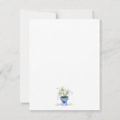 母の花 · 青い花瓶 招待状 (裏面)