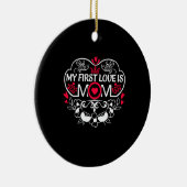 母の芸術私の最初の愛は母 セラミックオーナメント (右)