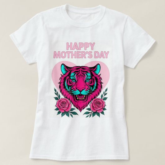 母の虎Tシャツの目 Tシャツ (デザイン正面)