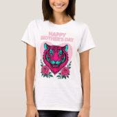 母の虎Tシャツの目 Tシャツ (正面)