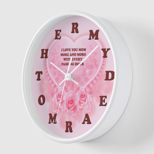 母の親愛日 壁時計 (傾斜)