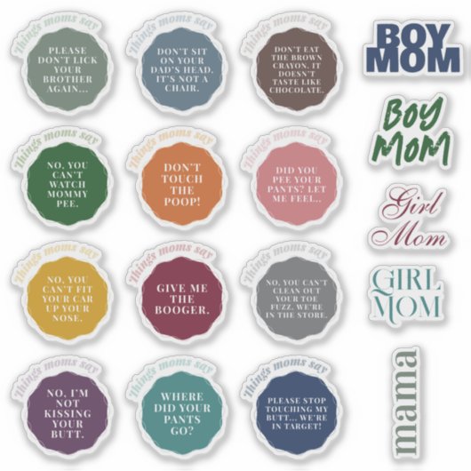 母の言う事 シール (正面)