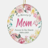 母の記念にフォトバックオーナメント セラミックオーナメント (左)