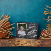 母の記念引用文カスタム写真と名前 フォトプラーク (側面)