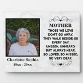 母の記念引用文カスタム写真と名前 フォトプラーク (正面)