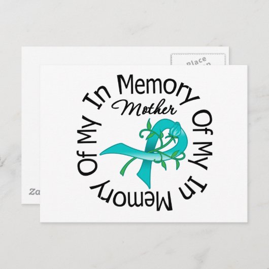 母の記憶に残る卵巣がん ポストカード (正面/裏面)