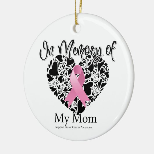 母の記憶 – 乳がん認識度 セラミックオーナメント (左)