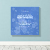 母の詩へ キャンバスプリント (インサイチュ (ウッドフロア))