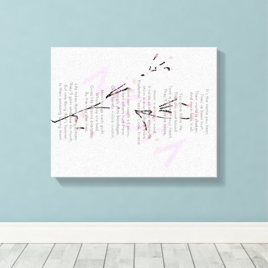 母の詩 キャンバスプリント (インサイチュ (ウッドフロア))