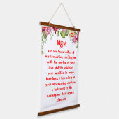 母の詩 吊り下げ型タペストリー (傾斜あり)