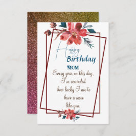 母の誕生日あいさつフローラ カード