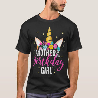 母の誕生日の女の子のママ贈り物ユニコーン Tシャツ