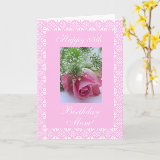 母の誕生日は上がりました カード (黄色い花)