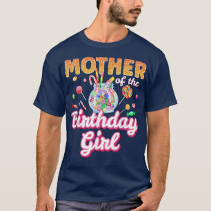 母の誕生日ガールズキャンディーファミリーをテーマにしたC Tシャツ