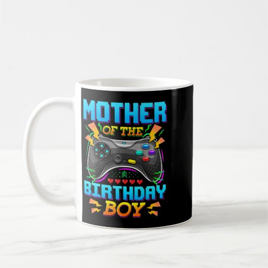 母の誕生日ボーイゲーマーレベルViのロック解除 コーヒーマグカップ (左)