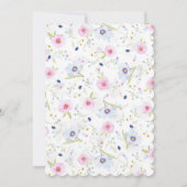 母の誕生日招待状 招待状 (裏面)