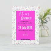 母の誕生日招待状 招待状 (スタンド正面)