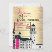 母の誕生日王室の招待状 招待状 (正面)