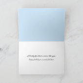 母の誕生日用の錆びた蹄鉄 カード (内部)