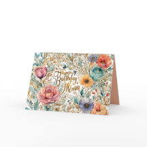 母の誕生日花カード