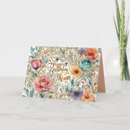 母の誕生日花カード サンキューカード