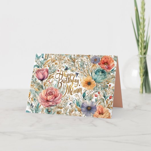 母の誕生日花カード サンキューカード (正面)