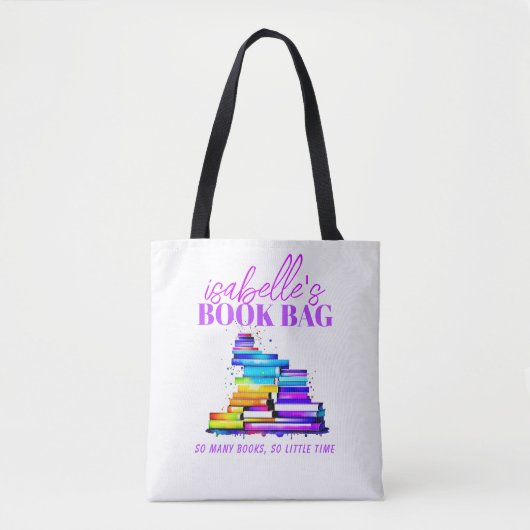 母の誕生日読の本好きパーソナライズされたの トートバッグ (正面)