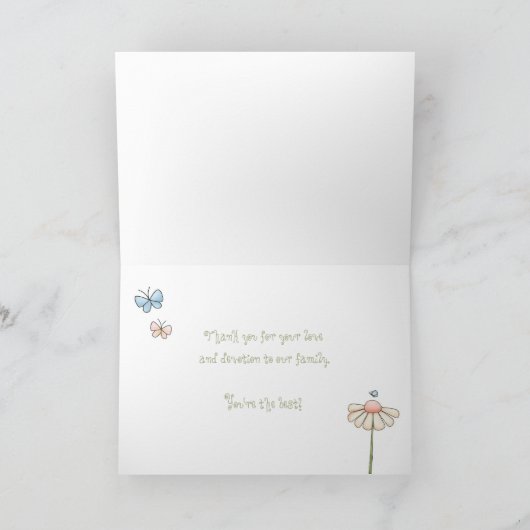 母の誕生日3匹の猫たち – 名前をカスタムする カード (内部)