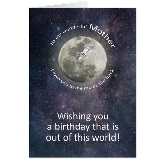 母の誕生日 お月様まで愛してる  (正面)