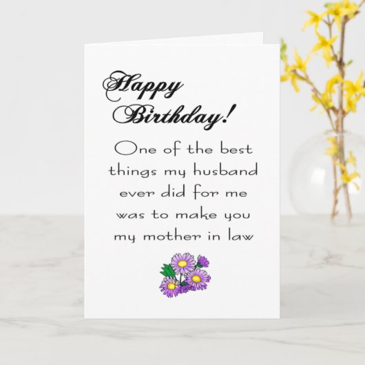 母の誕生日 カード (黄色い花)