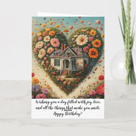 母の誕生日 サンキューカード (裏面)