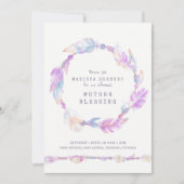 母の賛美ビーズはパープルアートを指導 招待状 (正面)